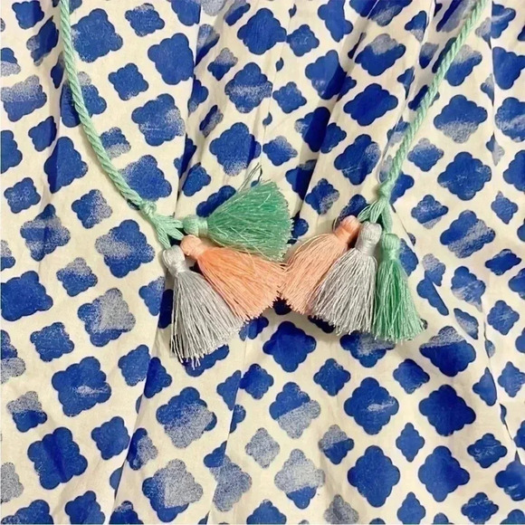 Matilda Jane Wondering Waters Tunic Boho Top with Tassels Size M NWT - Picture 4 of 6